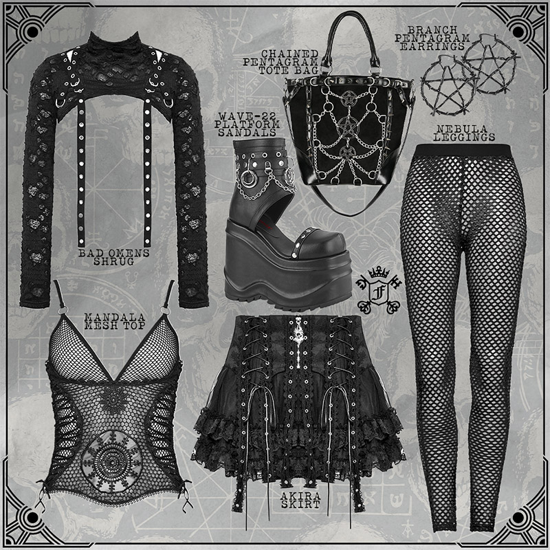 Witchy Grunge Goth Set