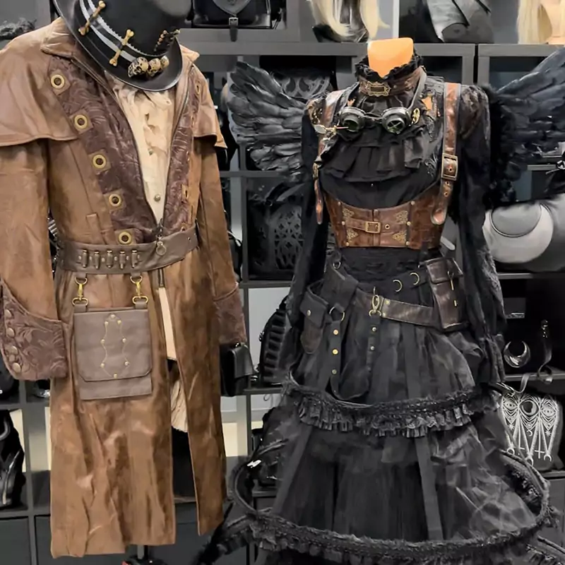 Steampunk Gothic Couple Outfit