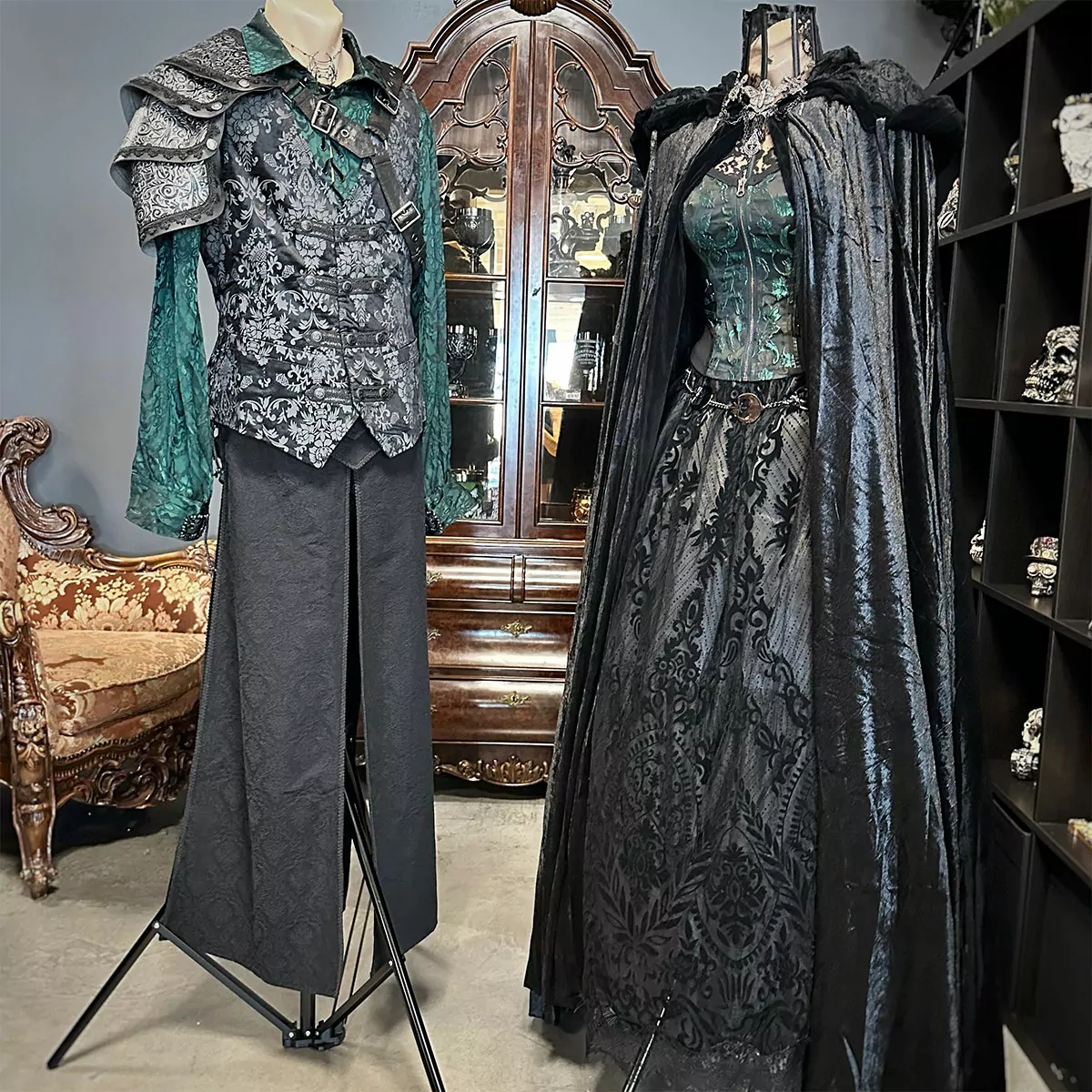 Dark Elf Gothic Couple Outfit
