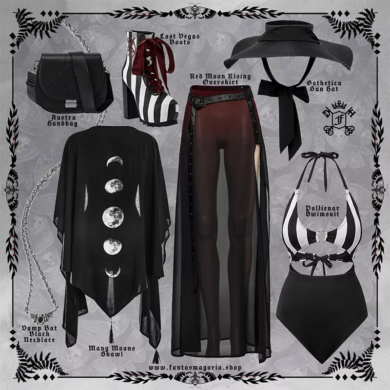 Summer Goth Outfit Idea