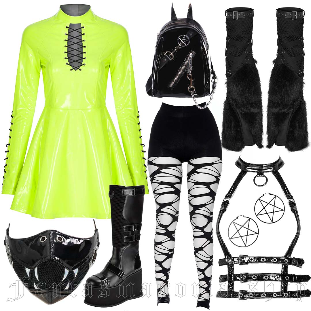 Cybergoth Club Outfit for women