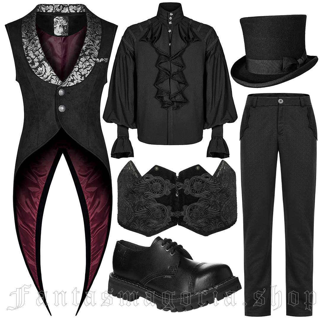 Victorian Gothic Wedding Outfit Idea for him