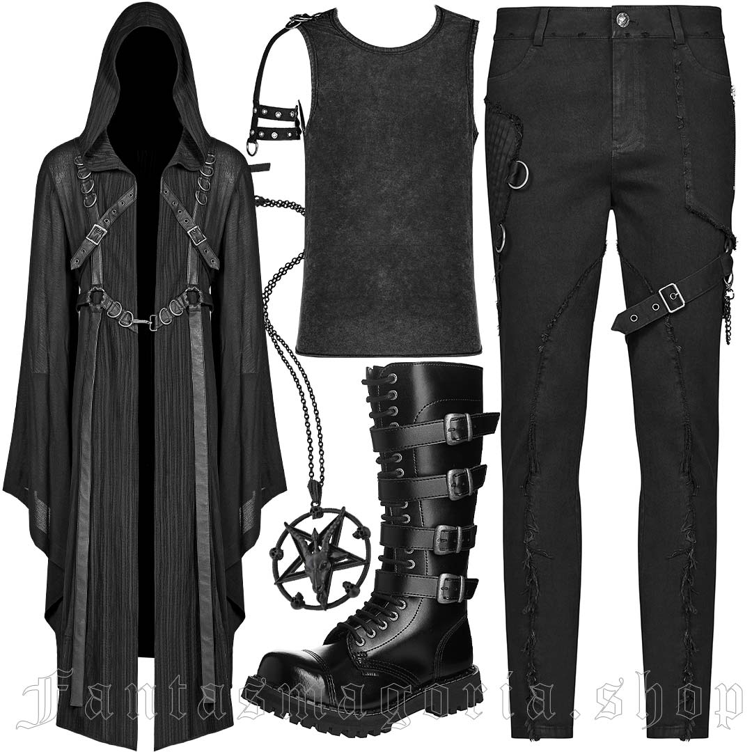 Witcher Man Gothic Outfit Idea