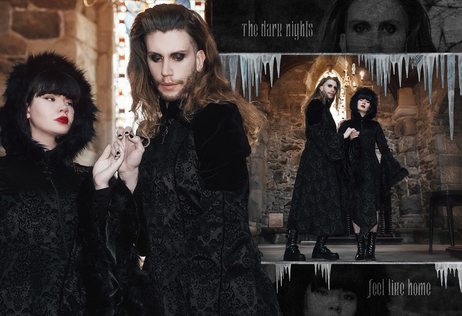 victorian gothic hooded coats with statement sleeves