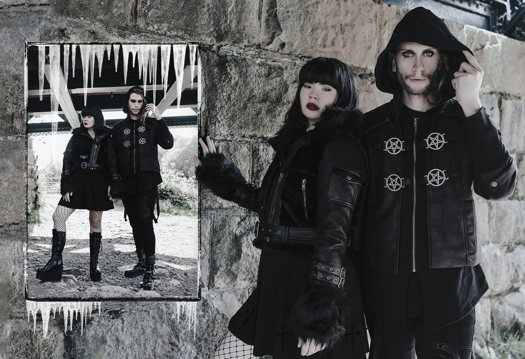 winter warm gothic styled coats and sweater